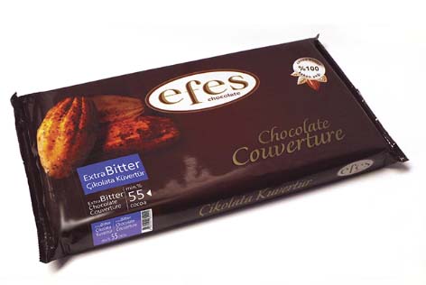 Carriba Extra Bitter %55 Kuvertür 2,5 Kilo (10 Adet)