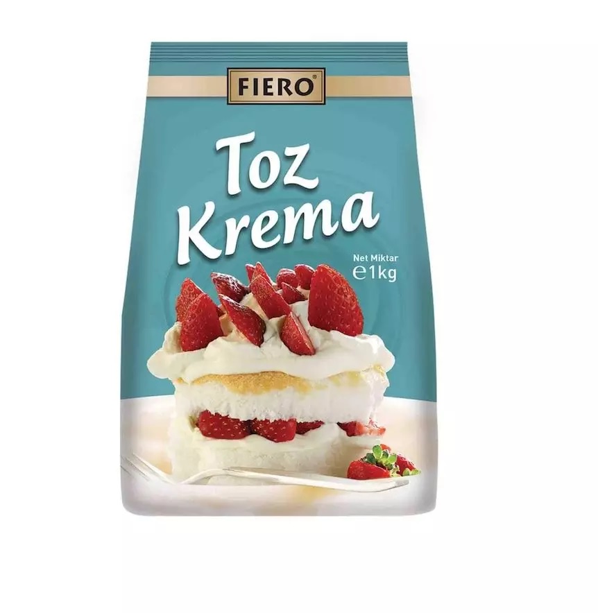 Fiero Beyaz Toz Krema 1 Kilo (10 Tane)
