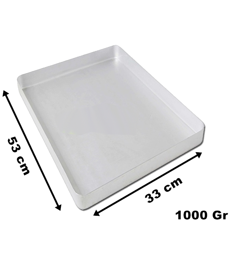 Alüminyum Baklava Tepsisi 33 cm*53 cm 1000 Gram