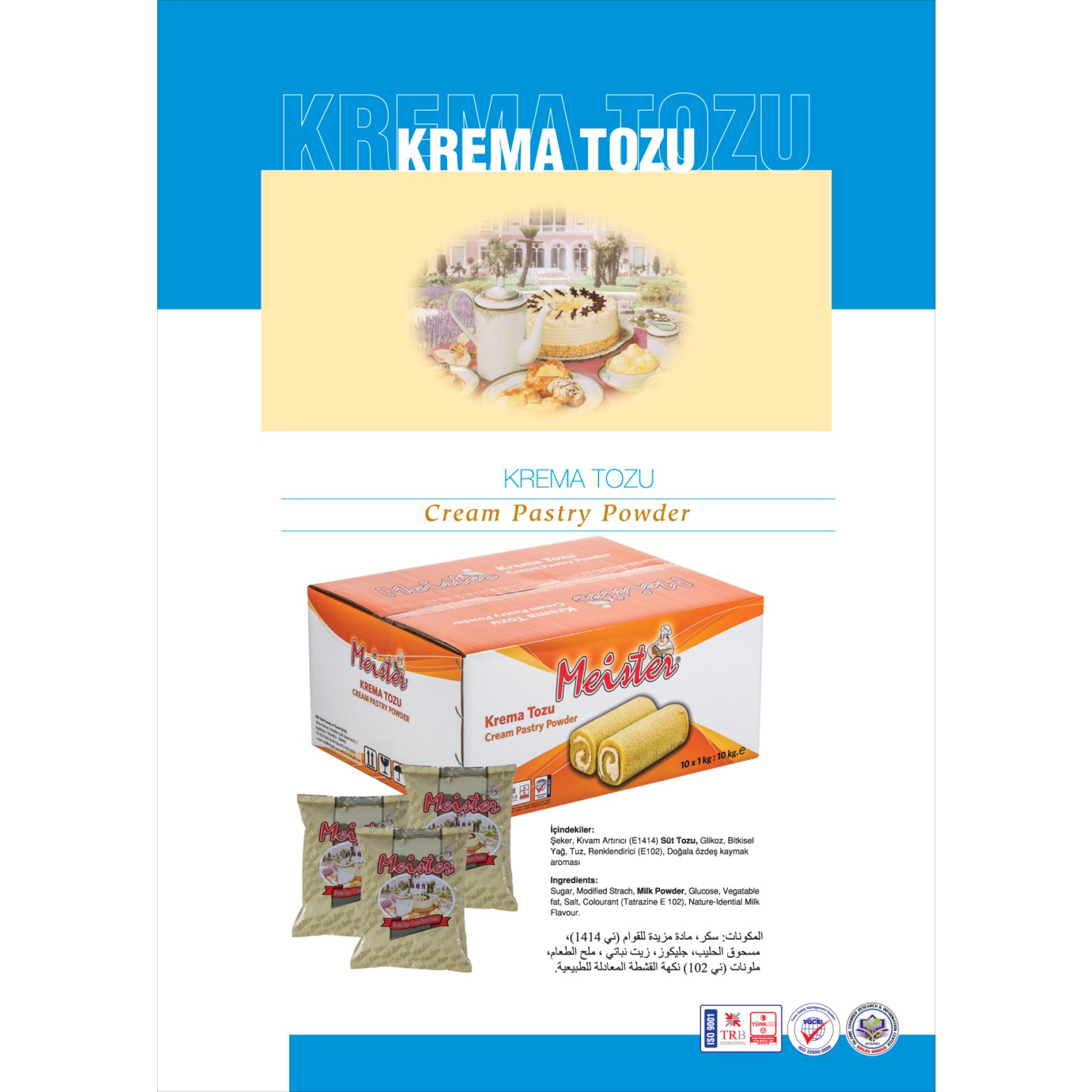 Meister Pasta Kreması Toz 1 Kilo (10 Adet)