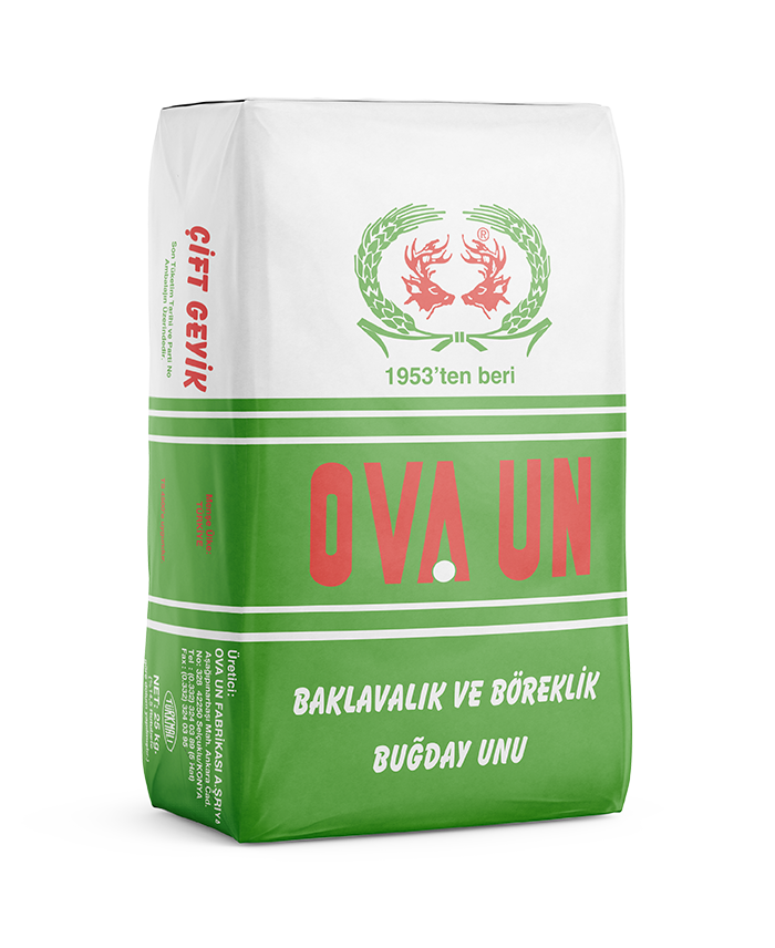 Ova Çift Geyik Baklavalık Un 25 Kilo