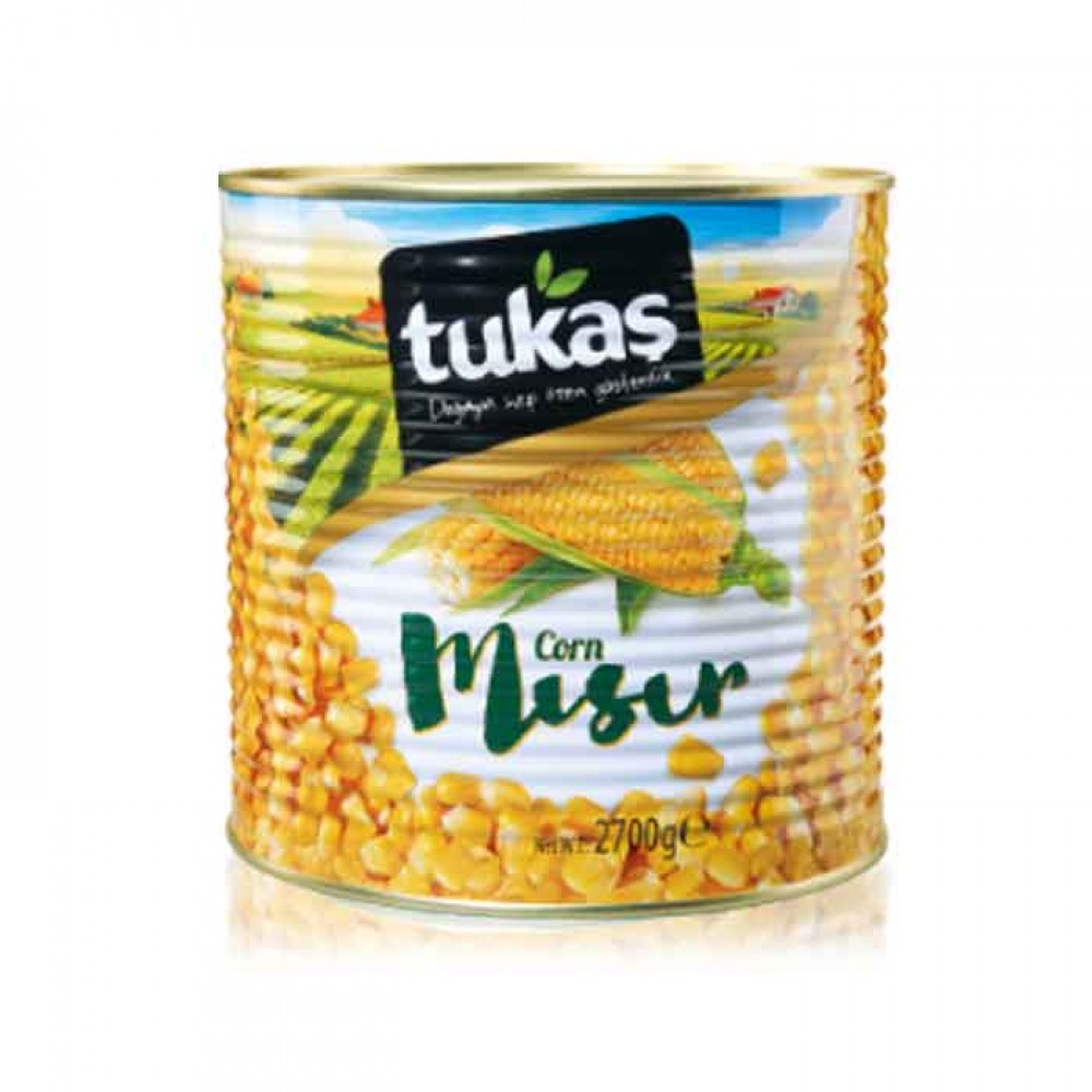 Tukaş Mısır Konservesi 2700 Gram (6 Adet)