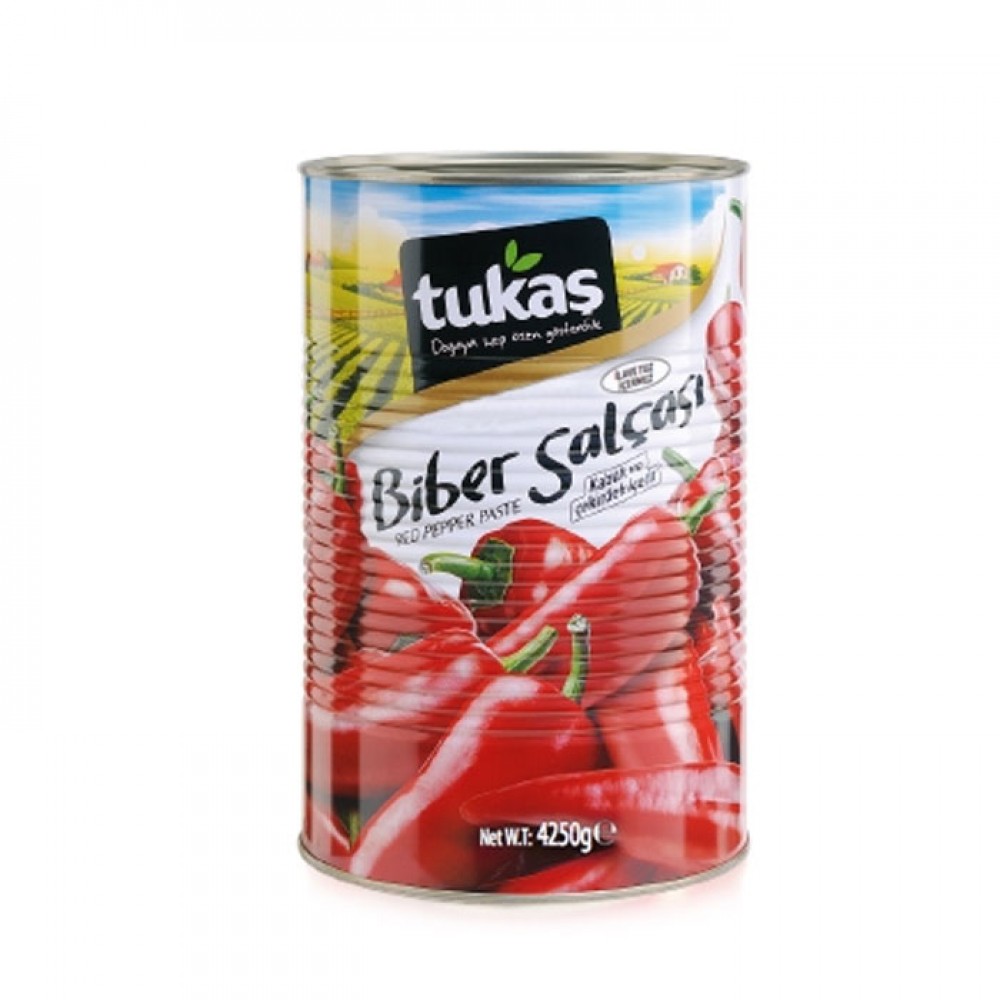 Tukaş Tatlı Biber Salçası 4250 Gram (6 Adet)