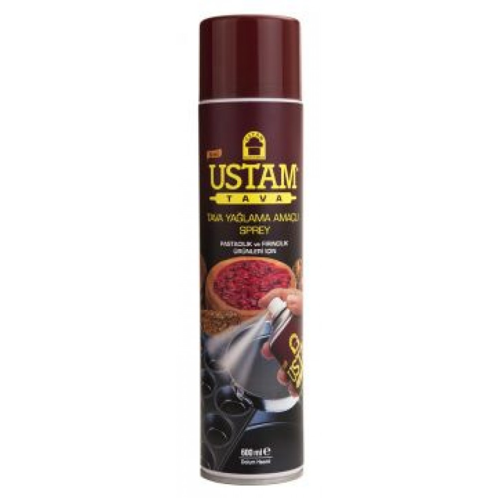 Ustam Tava Yağlama Spreyi 600 Gram (12 Adet)